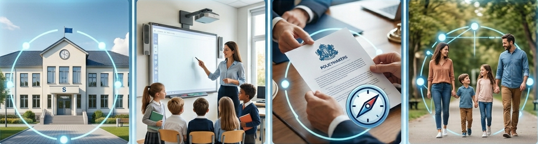TechWell target groups: schools, teachers, policymakers, parents and communities